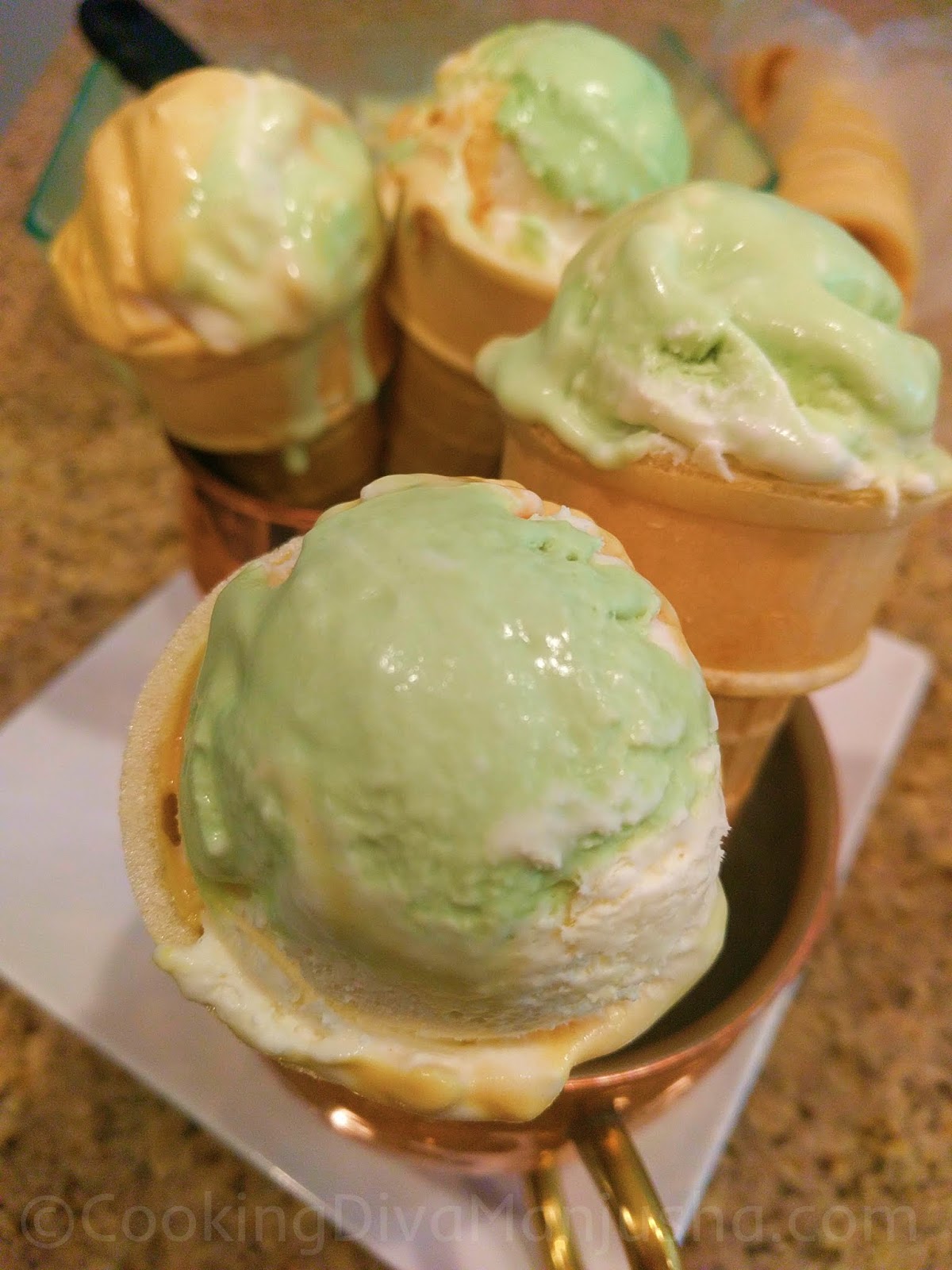 Tiranga/Tricolor homemade ice cream Edible tribute to India...