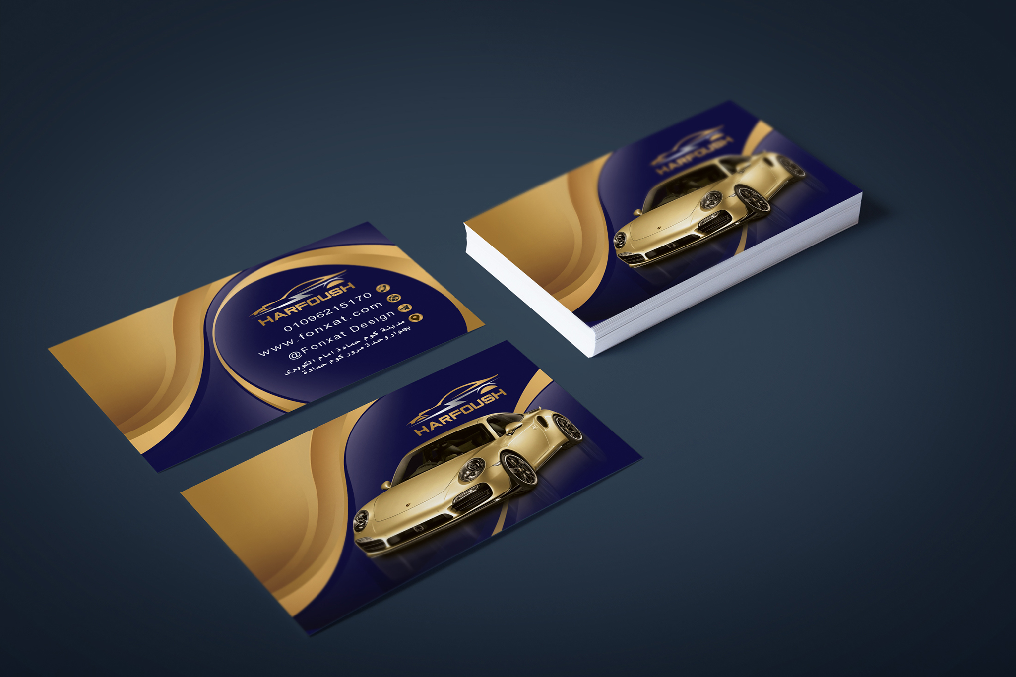 Mockup PSD business cards professionally presented simplicity and professionalism in this design