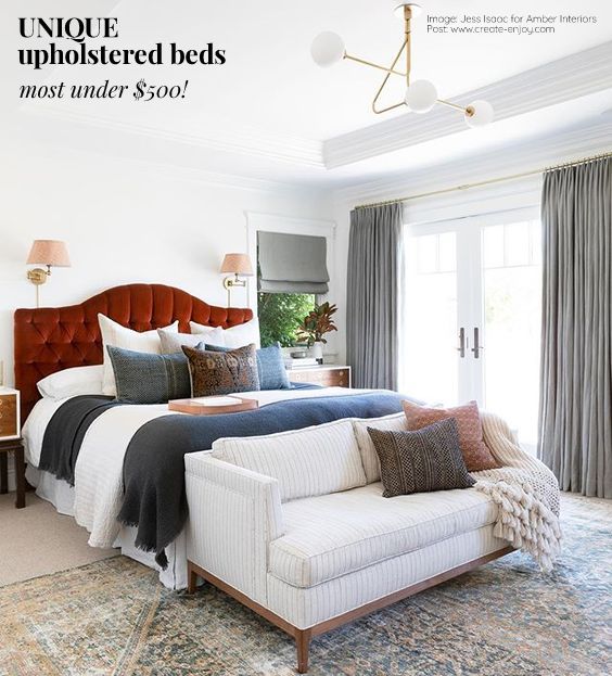 14 Unique Affordable Upholstered Beds Week 6 Guest Bedroom One Room Challenge Create Enjoy Upholstered Beds Week 6 Guest Bedroom