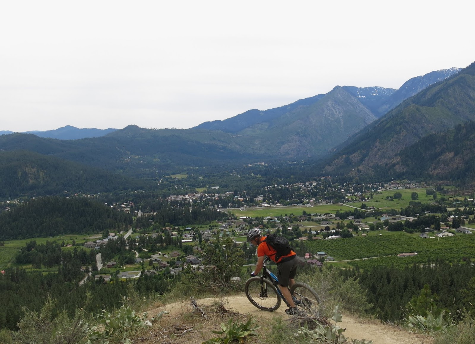 Bloated Skiing June 11, Leavenworth Ski Hill Trails