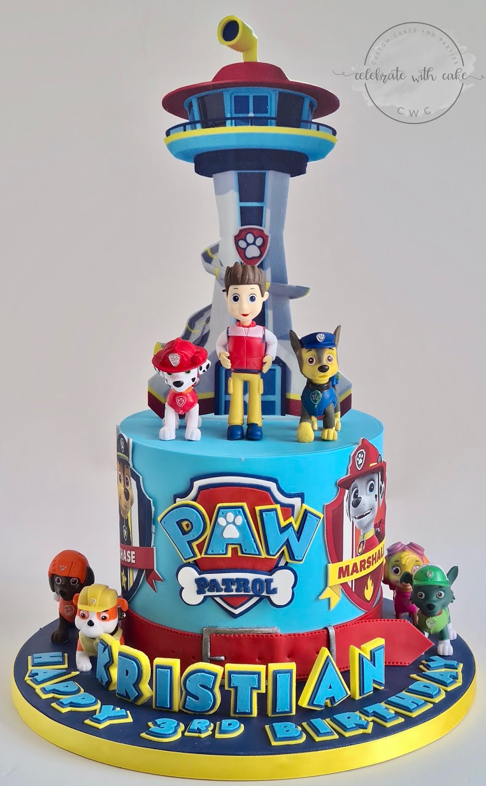 Paw Patrol single tier Cake Paw Patrol single tier Cake