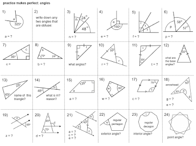 MEDIAN Don Steward mathematics teaching: angles practice makes perfect