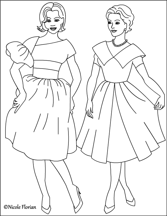 fahion coloring pages - photo #14