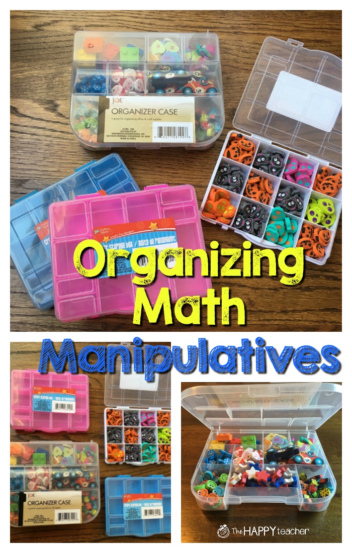 Storage for Math Manipulatives TheHappyTeacher