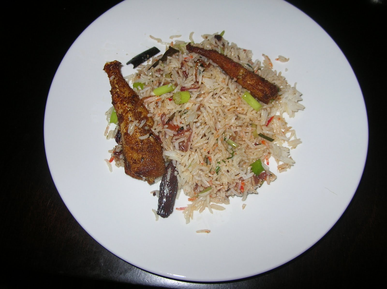 Mallika's Kitchen: Simple Fish Biryani
