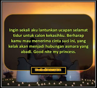 gambar quotes romantis selamat tidur