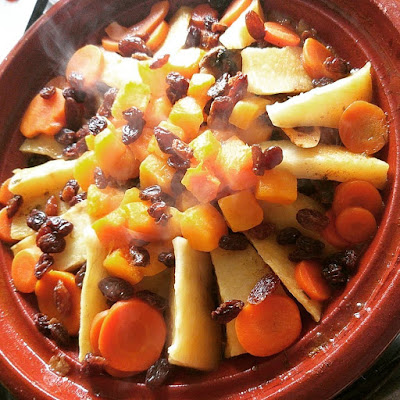 طاجين مغربي باللحم