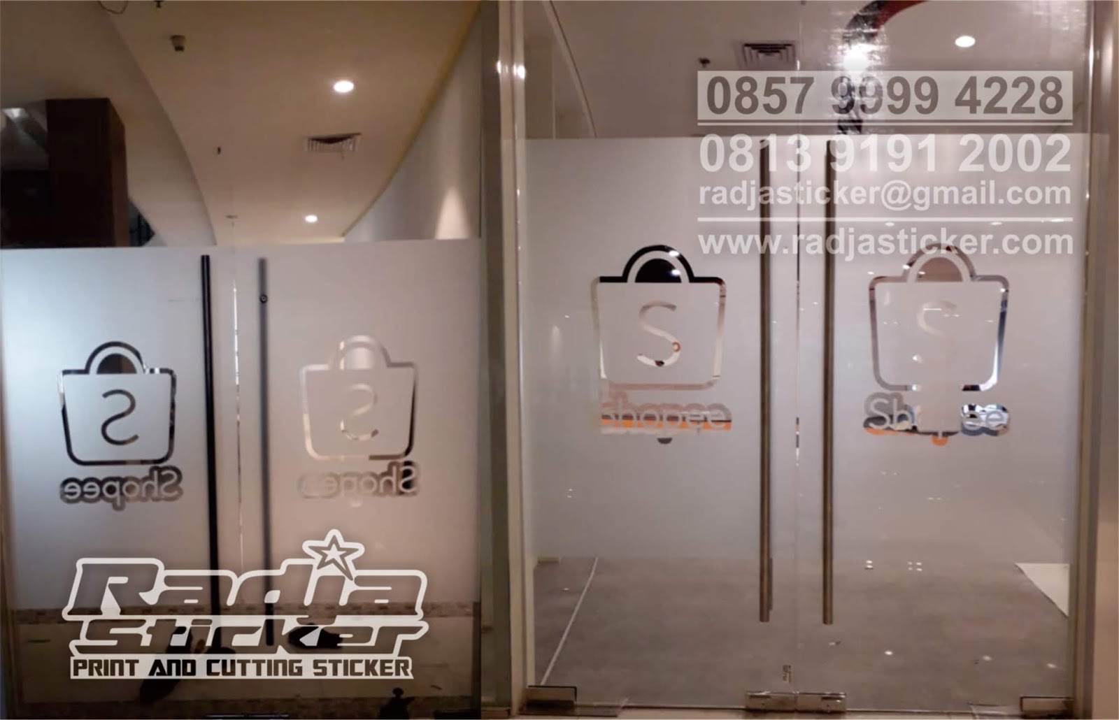 Sandblast Kaca Kantor Shopee Jogja Stiker Kaca Perkantoran Stiker Sanblast Jogja Klaten Magelang Cutting Stiker Kaca Kantor Radja Sticker