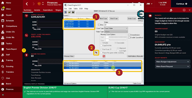 Football Manager 2017 Money Cheat