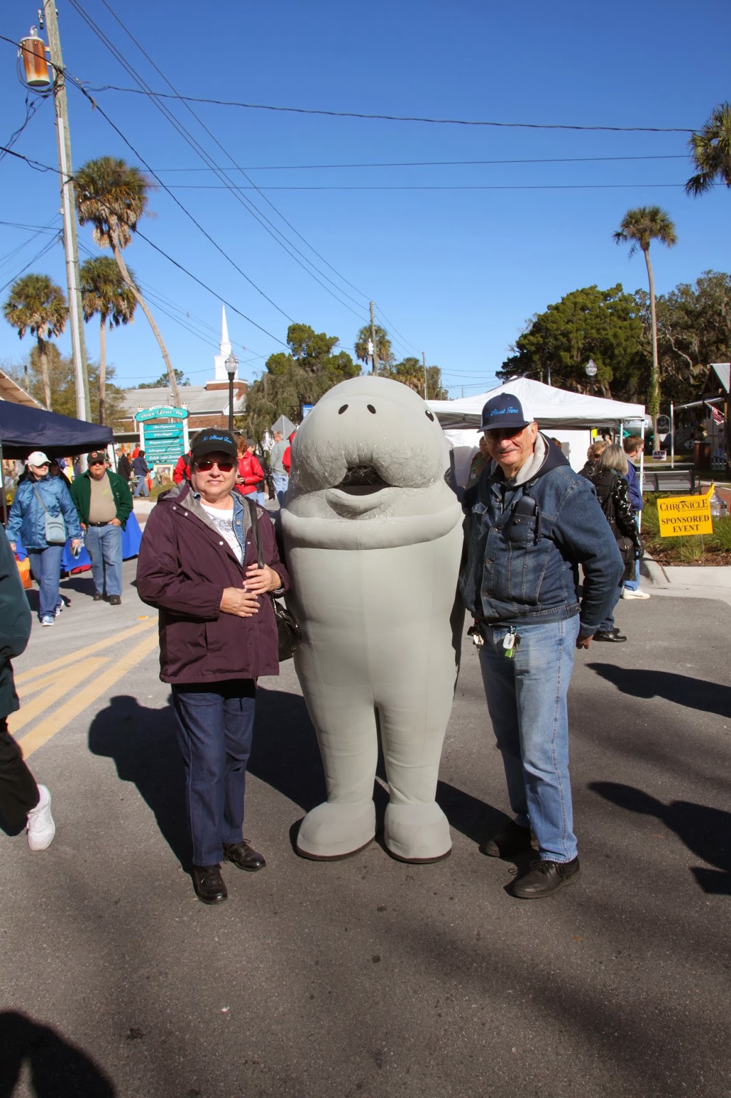 It's about time.: Cold Day at the Crystal River Manatee Festival.
