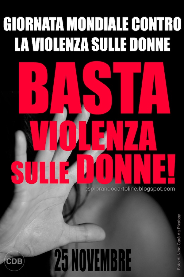 Cdb Cartoline Per Tutti I Gusti Giornata Mondiale Contro La Violenza Sulle Donne 25 Novembre Basta Violenza Sulle Donne Cartolina Con Immagine Di Donna Che Si Protegge Con La Mano Da Scaricare