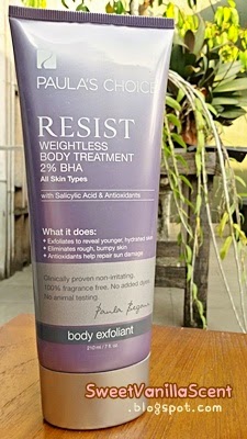resist paula weightless choice body bha treatment