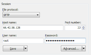 Login VPS menggunakan WinSCP