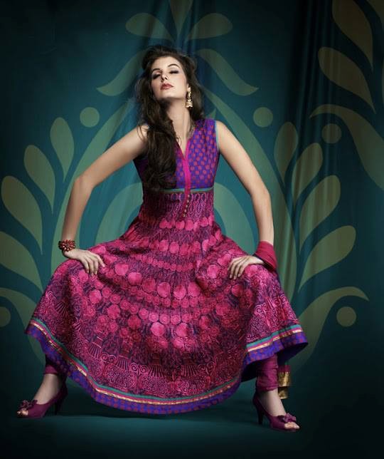 Indian Party Wear Frock Collection 2013-2014 | Saheli Couture Nargis Collection For Women