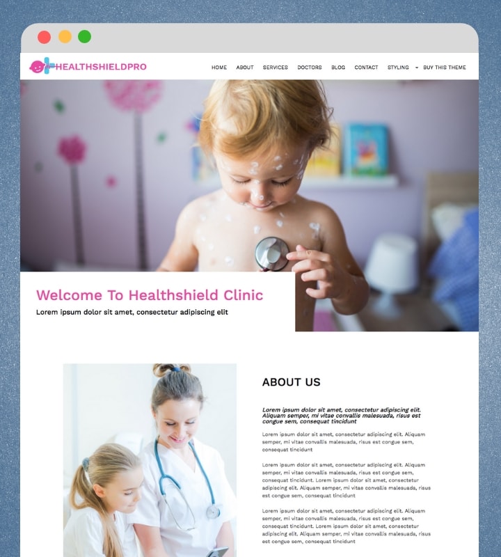 Health Shield Pro (Healthcare WordPress Theme)