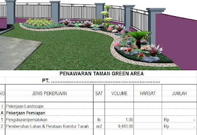 Download Analisa Harga Satuan Pekerjaan Landscape