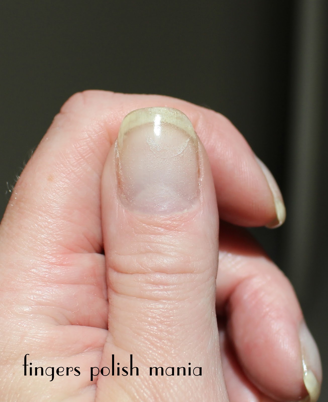 fingers polish mania EZ Dip Gel Nails Clear Version