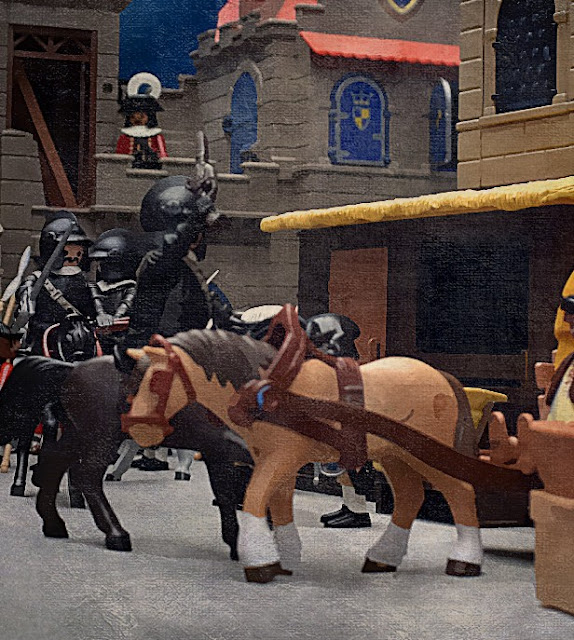 XVII CENTURY DIORAMA PLAYMOBIL CUSTOM FIGURES STREET SCENE