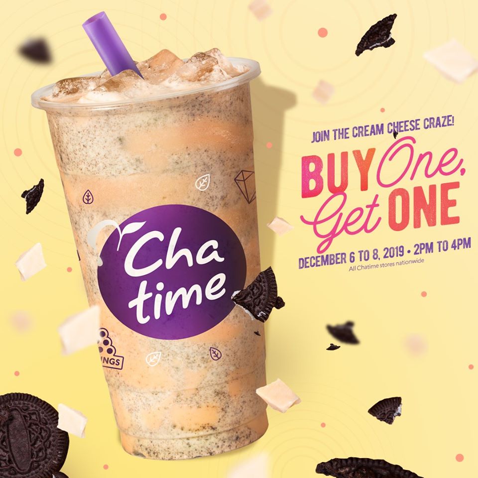 Manila Shopper Chatime Cream Cheese Buy1 Get1 Promo Dec 2019
