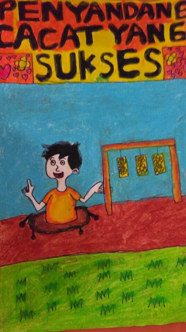 √Berkreasi Membuat Cover Buku dari Cerita Penyandang Cacat yang Sukses