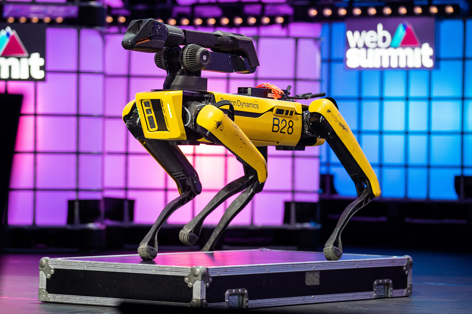 Robot Dog on Park Patrol in Singapore