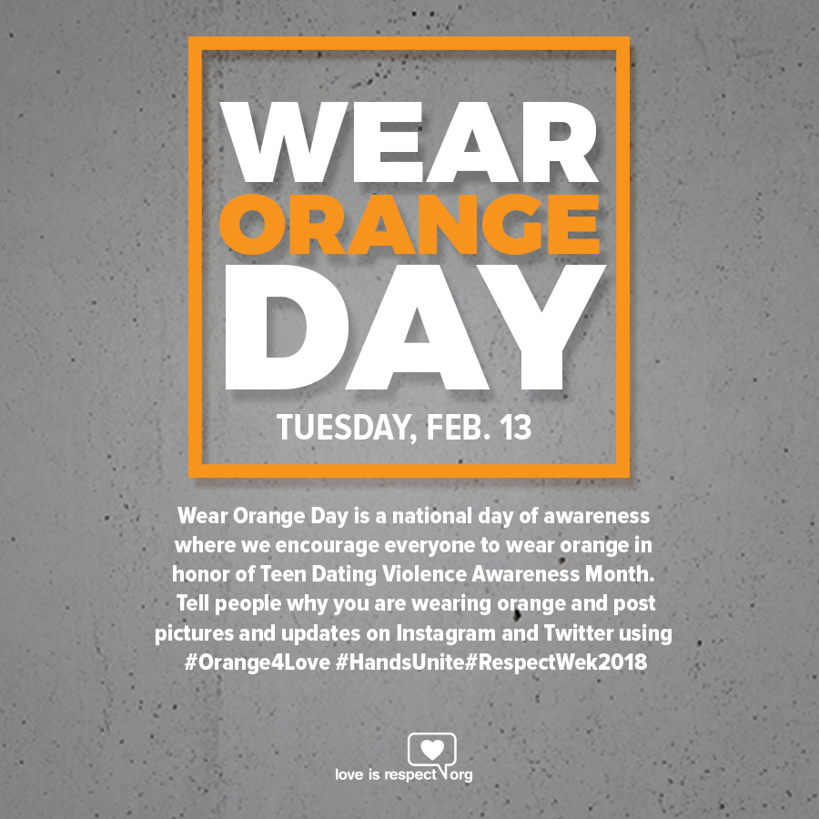 Wear Orange Day 2018 Hands Unite Do Your Part!