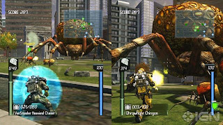 Earth Defense Force Insect Armageddon Split screen gameplayer