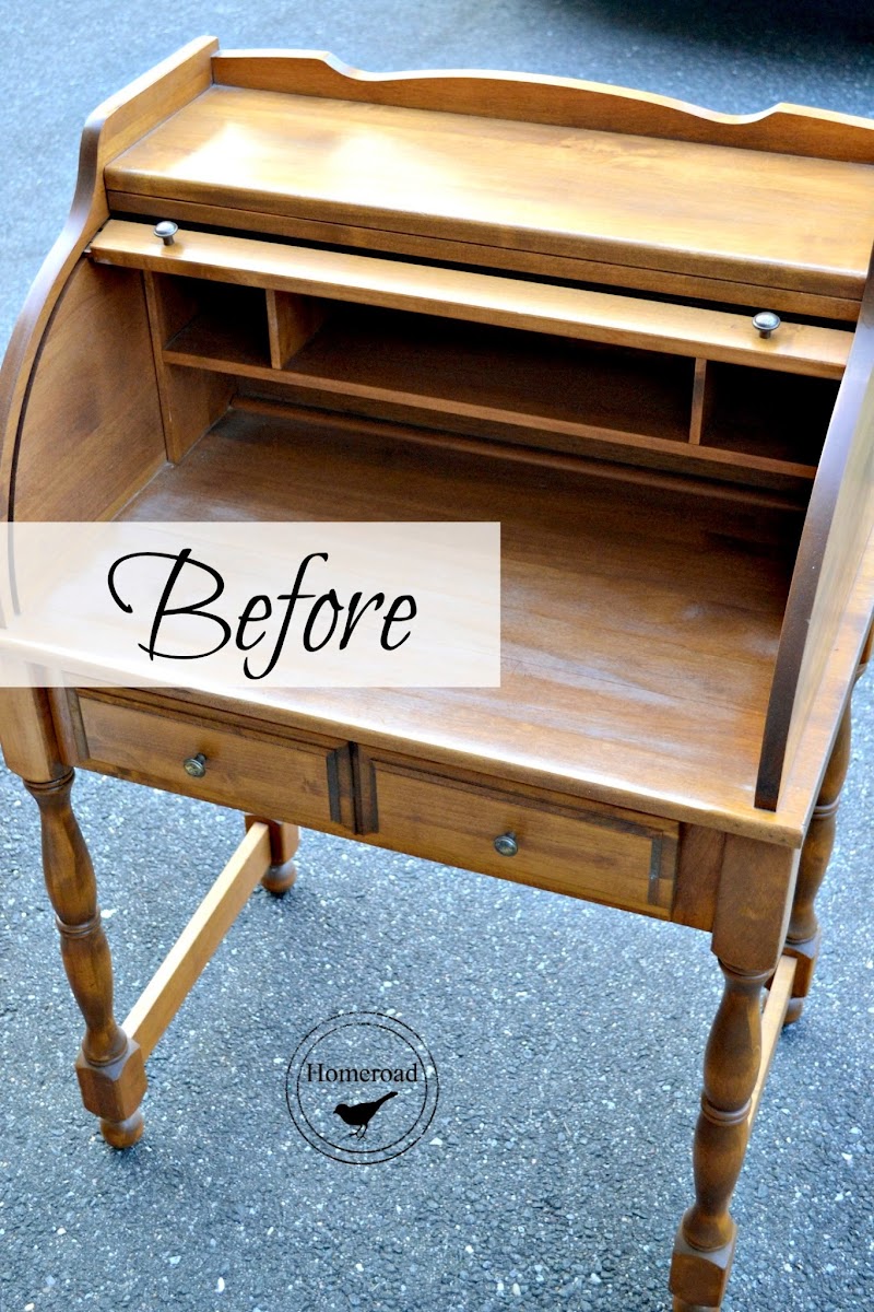 Roll Top Desk Makeover