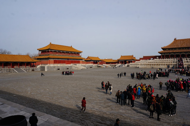 Left-hand side of the courtyard