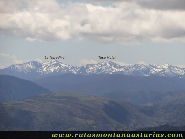 Desde el Panchón, vista de la Moredina y Teso Mular