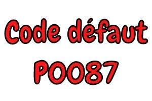 Le code défaut P0087