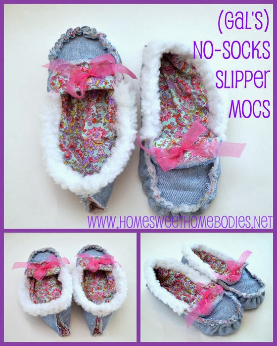 No-Socks Slipper-Mocs Pattern & Tutorial