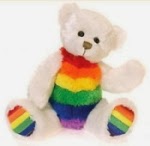Gay Pride Teddy Bear from Gay Rainbow Sisters. Santa delivers with pride!