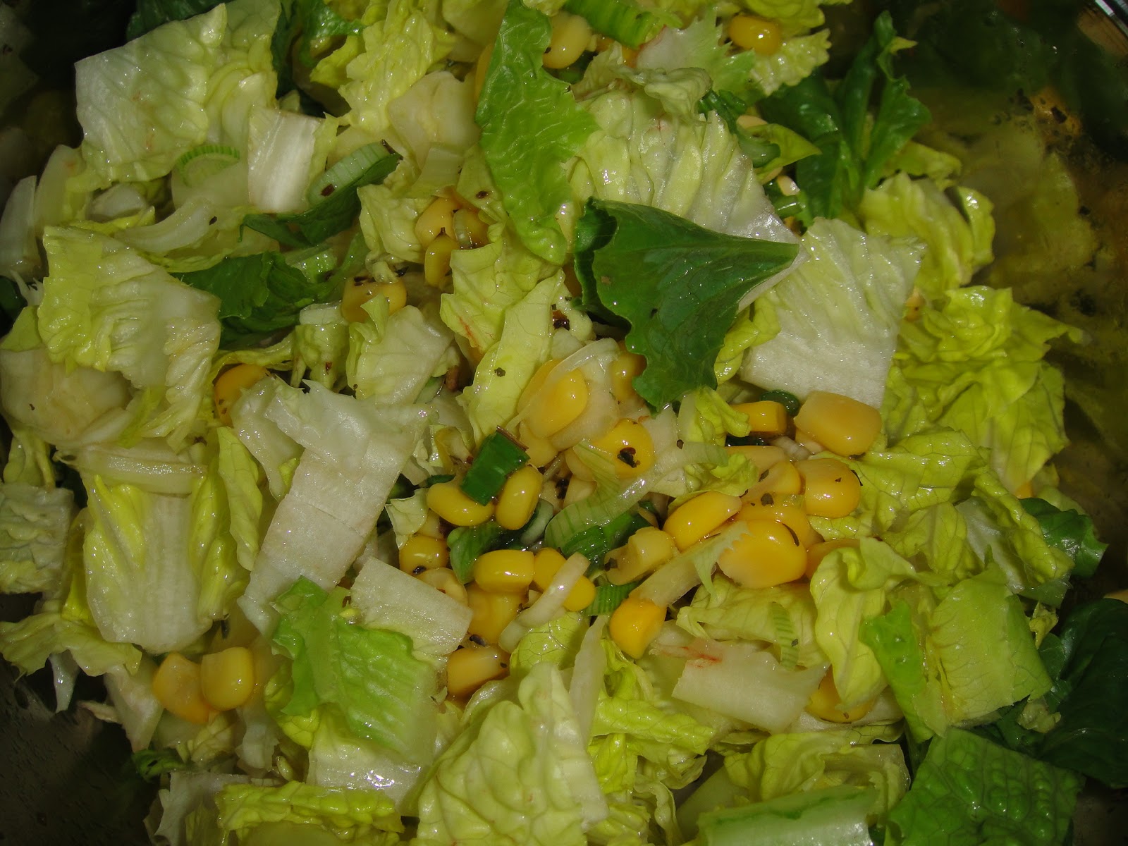 Maryam's Culinary Wonders 327. Corn Lettuce Salad