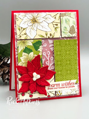 Easy Layered Card using Poinsettia Petals Stamp Set from Stampin' Up! by Rick Adkins