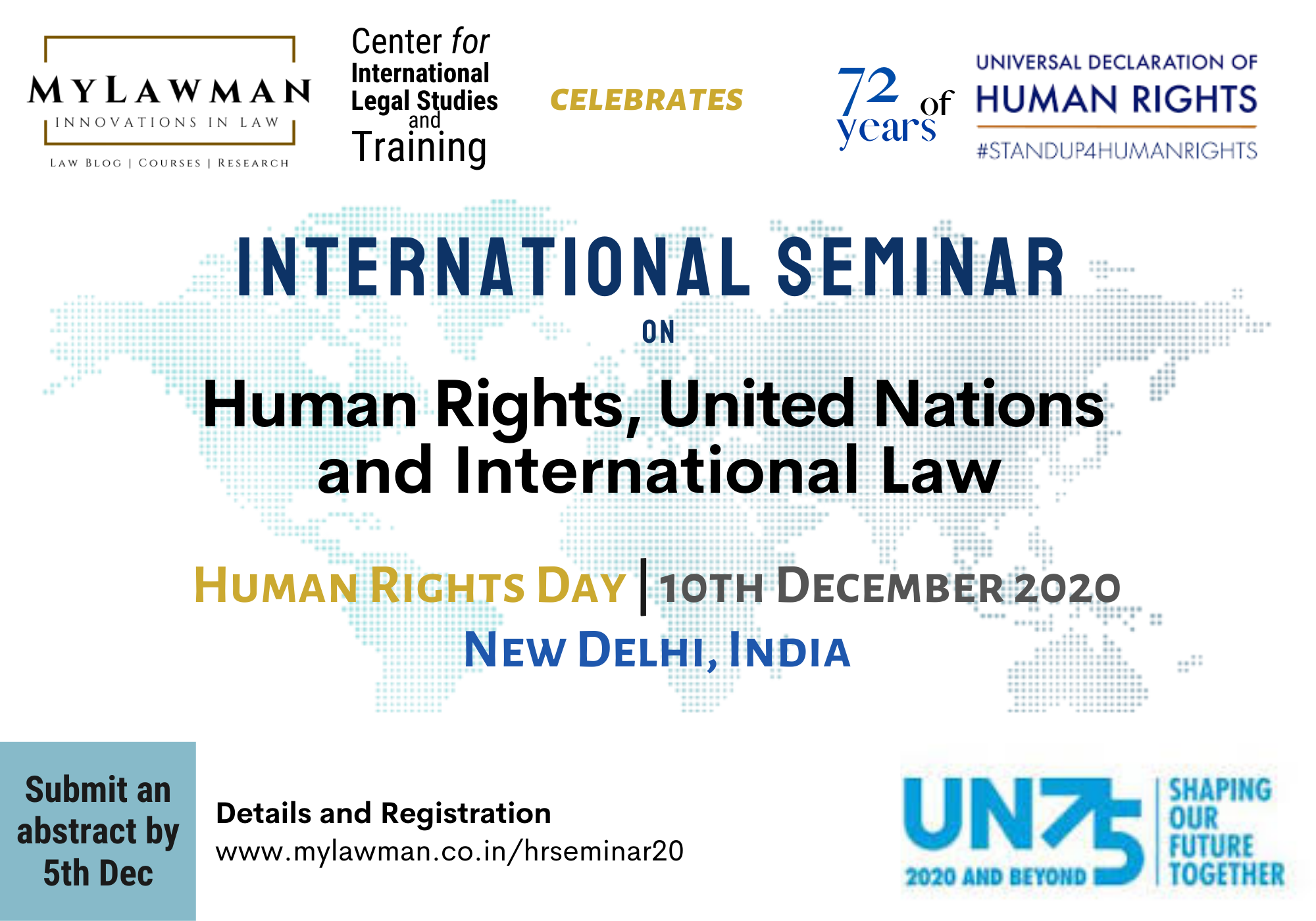 Call For Paper International Seminar On Human Rights International Law On Human Rights Day 10 Dec By Mylawman Submit Abstract By 5 Dec