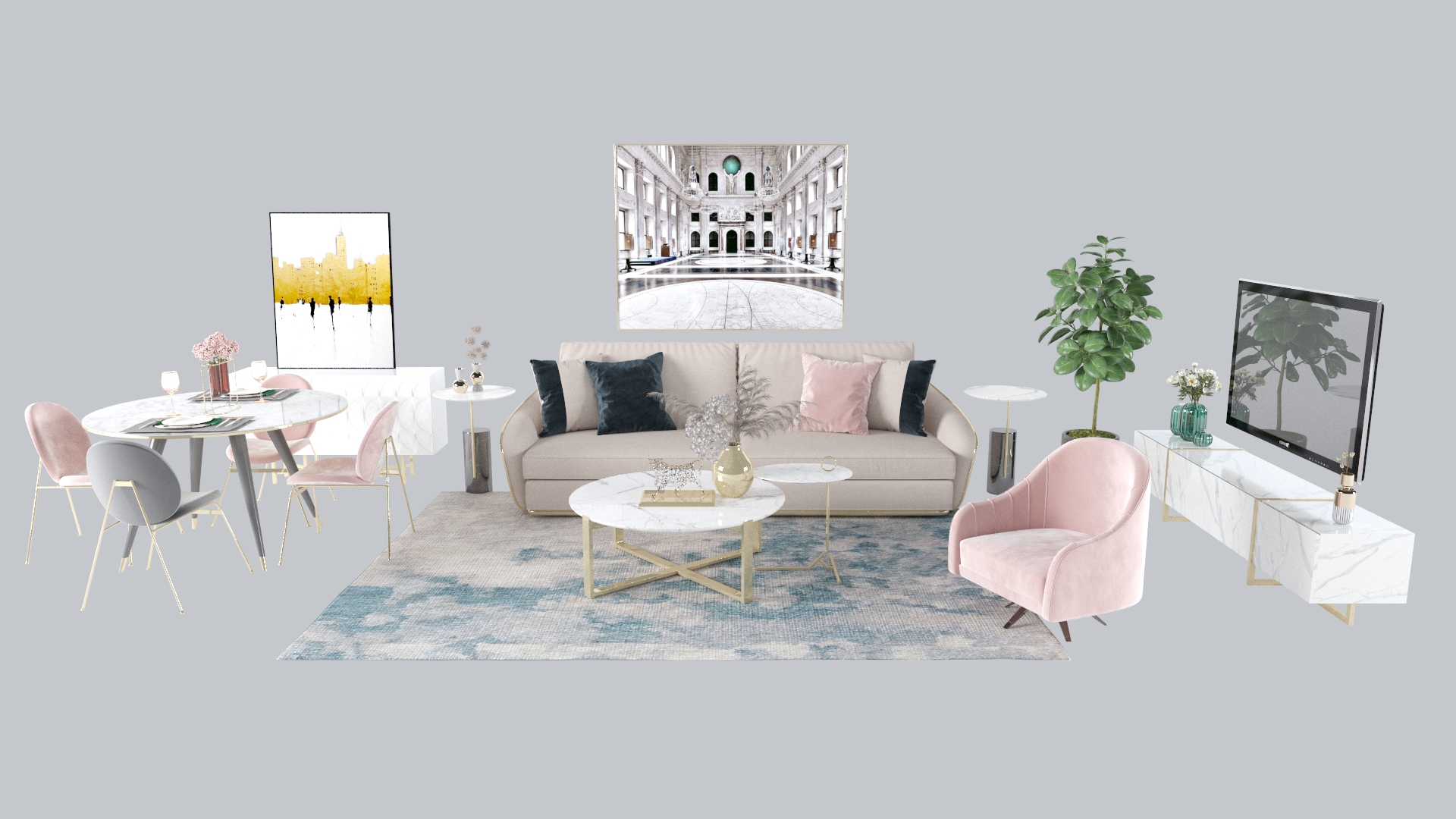 templates 3D: Living room