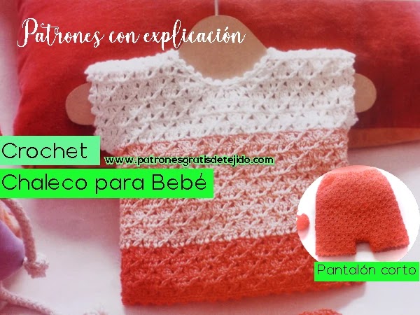 Patrones Blusa y Short a Crochet para Explicado paso paso