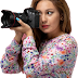 Girl with Camera Transparent Image