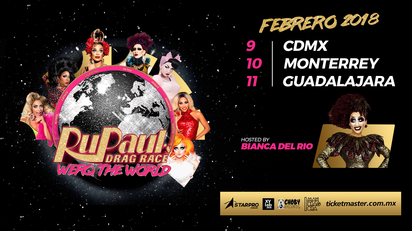 Rupaul´s Drag Race Werq The World Tour llega a México La Cartelera Mx