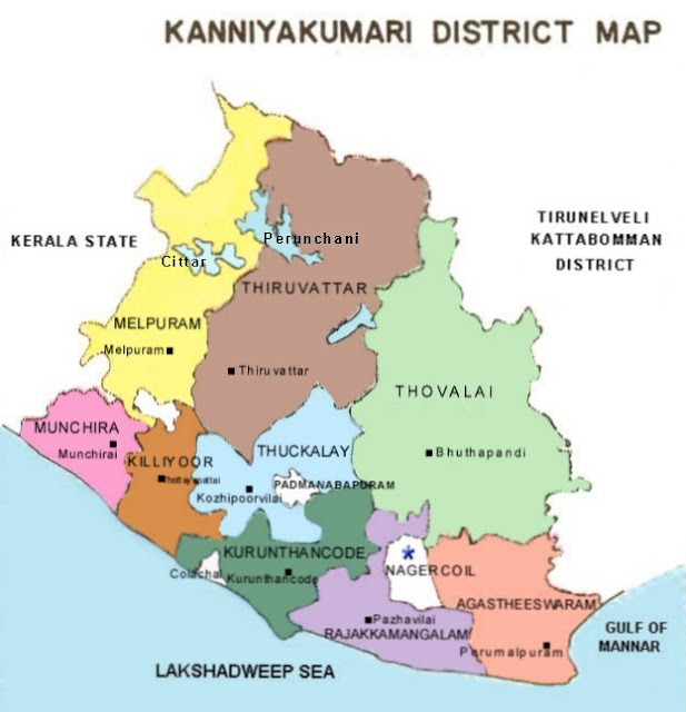 kanyakumari tour places map