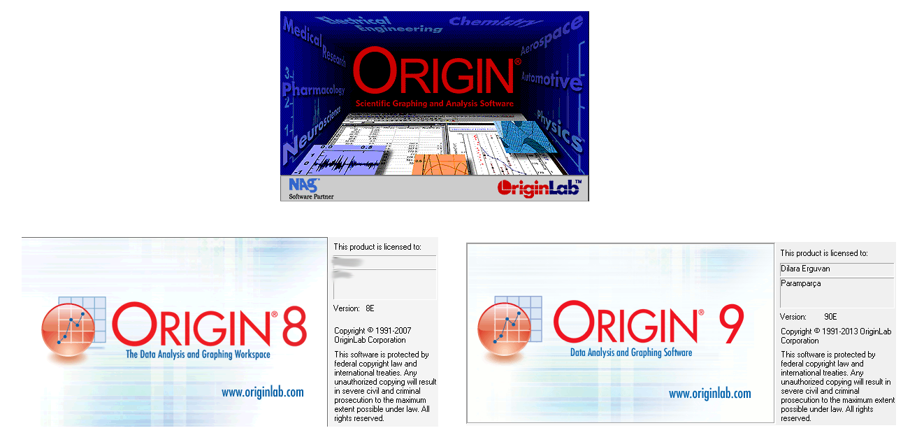 OriginPro 7.0 a 9.0 SR2 Colección completa