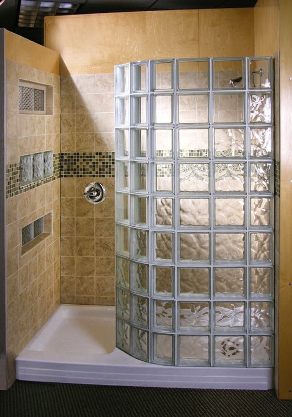 Glass blocks for shower – 44 great pictures!