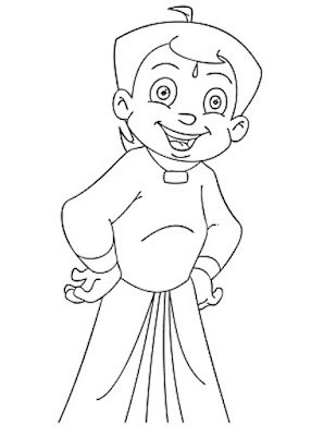 Chhota Bheem Coloring Pages for Kids