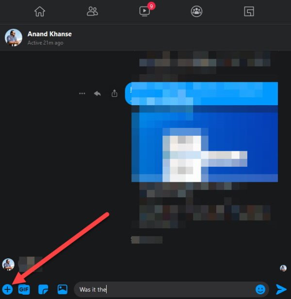 How to record audio in Facebook Messenger