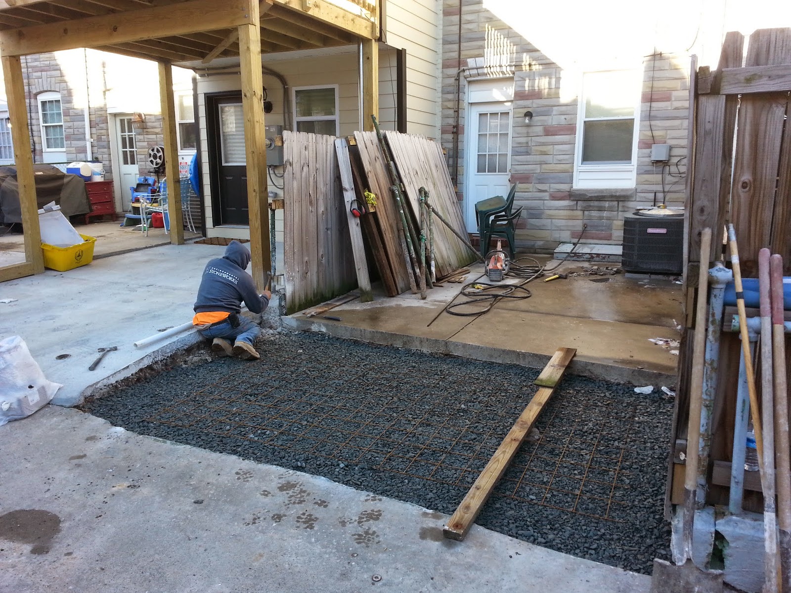 Custom Stoneworks & Design Inc. Parking Pad in Highlandtown Baltimore City