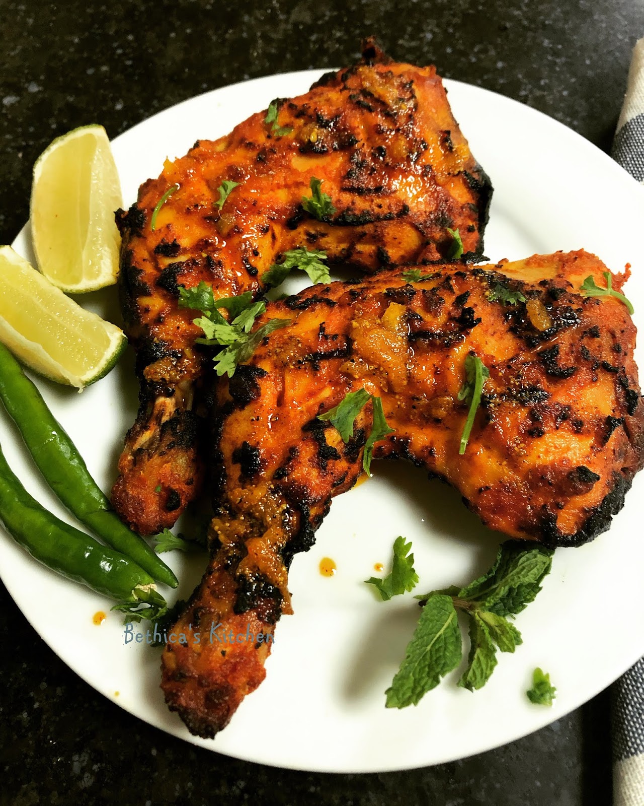 Bethica's Kitchen Flavours: Grilled Achari Chicken