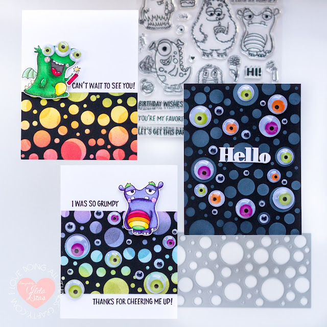 #tonicstudios, #tonicstudiosusa, #tonicstudiosstampclub, Little Monsters Bundle, Birthday, critters, Card Making, Stamping, Die Cutting, handmade card, ilovedoingallthingscrafty, Stamps, how to,