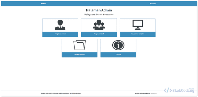 Aplikasi Pelayanan Servis Komputer Berbasis Web (PHP)