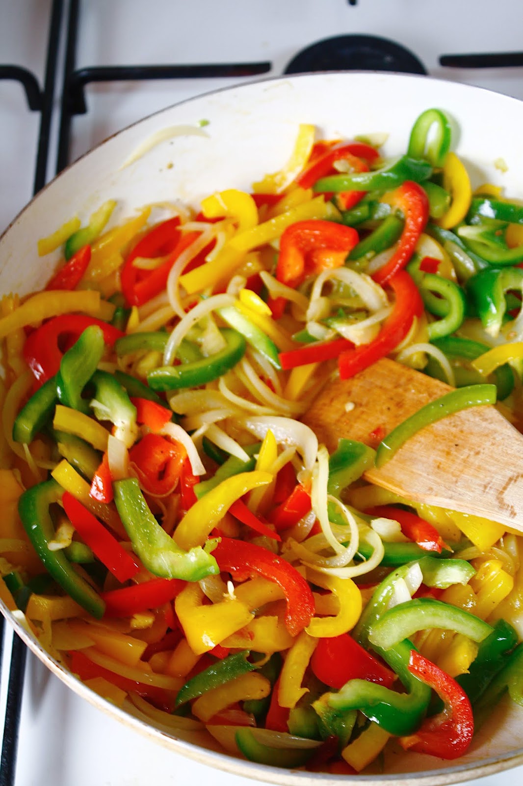 Fajitas de pui Teacher is cooking